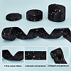 GOMAKERER 6M 3 Styles Double Sided Star Gold Stamping Flannelette Ribbons for Sewing Craft OCOR-GO0001-13C-3