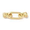 Rectangle Rack Plating Brass Fold Over Clasps KK-A225-01A-G-1