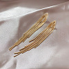 Alloy Tassel Stud Earrings FS-WGEF59C-01-2