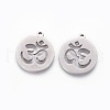 Non-Tarnish 201 Stainless Steel Pendants STAS-F231-055P-2