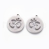 201 Stainless Steel Pendants STAS-F231-055P-2