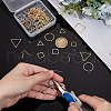 Unicraftale Geometry Charm Drop Earring DIY Making Kit DIY-UN0003-01-4