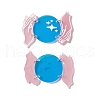 Opaque Acrylic with Iron Rings Big Pendants SACR-G023-B08-2