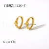 Elegant Stainless Steel Hoop Earrings QA3505-5-1