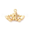 Brass Crystal Rhinestone Pendants KK-E793-04G-1