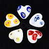 Handmade Millefiori Glass Beads LAMP-N024-43E-1