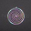 Ion Plating(IP) 201 Stainless Steel Pendants STAS-R111-JA535-1