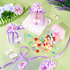 Clear PVC Candy Gift Packaging Boxes with Ribbon & Artificial Flower CON-TAC0001-20E-20