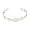 Tarnish Resistant 304 Stainless Steel Open Cuff Bangles for Women STAS-D016-01P-2
