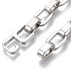 Unisex Alloy Cable Chain Bracelets BJEW-T014-02P-5