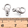 304 Stainless Steel Lobster Claw Clasps STAS-T065-11mm-34P-3