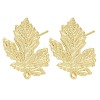 Brass Stud Earring Findings KK-Z099-04G-02-1