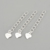 925 Sterling Silver Twisted Extender Chains STER-S002-32-1
