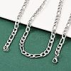 Tarnish Resistant Fashionable 304 Stainless Steel Figaro Chain Necklaces for Men STAS-A028-N017P-3