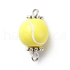 Acrylic Basketball Connector Charms PALLOY-JF01869-03-1