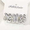 3Pairs Alloy Stud Earrings WG5D203-02-3
