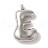 Non-Tarnish Ion Plating(IP) 304 Stainless Steel Pendants X-STAS-M017-08P-05-1