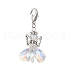 Angel Glass Pendant Decorations HJEW-MZ00260-03-2