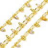 Handmade Faceted Natural Howlite Beaded Chains CHC-L050-01G-01-1