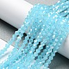 Imitation Jade Electroplate Glass Beads Strands GLAA-F029-J4mm-A03-3