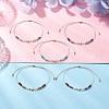 Chakra Theme Adjustable Natural Mixed Gemstone Braided Bead Bracelets for Women BJEW-JB11619-1