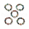 Natural Indian Agate Finger Rings RJEW-JR00894-2