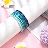 7Pcs Dyed Round Natural Gemstone Beaded Stretch Bracelets for Women BJEW-JB11623-2
