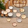 12Pcs 6 Style 304 Stainless Steel Cabochon Connector Settings STAS-SZ0001-42-4
