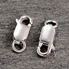 Anti-Tarnish Rhodium Plated 925 Sterling Silver Lobster Claw Clasps STER-K014-H154-12mm-P-1