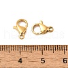 Ion Plating(IP) 304 Stainless Steel Lobster Claw Clasps STAS-AB10-G-01-3
