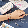10Pcs 10 Color Alloy Infinity with Hope Link Bracelets Set for Men Women BJEW-TAC0008-02-5