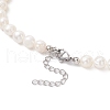 Natural Cultured Freshwater Pearl Two Sides Polished Beaded Necklaces for Women NJEW-JN05334-02-5