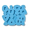 Trapezoid & Triangle & Flat Round Shape DIY Pendant Silicone Molds DIY-M048-04-3