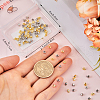 Beebeecraft 100Pcs 2 Colors Brass Crimp Beads KK-BBC0014-31-3