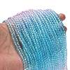 Transparent Painted Glass Beads Strands DGLA-A034-T3mm-A22-2
