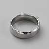 Stainless Steel Simple Plain Band Ring for Women RJEW-WH0015-04C-2