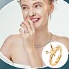 Unicraftale 1Pc Adjustable 925 Silver Ring Adjustable Ring Findings FIND-UN0016-36G-6