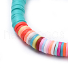 Handmade Polymer Clay Heishi Beaded Necklaces NJEW-JN02448-04-2