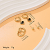 3 Pairs Elegant Stainless Steel Earring Sets OF1161-1-2