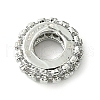 Rack Plating Brass Clear Cubic Zirconia Beads KK-G501-06B-P-2