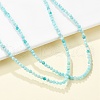 Natural Amazonite Beaded Necklaces NJEW-K114-B-A07-2