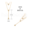 SHEGRACE 925 Sterling Silver Double Layered Necklace JN635C-2