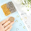 SOFPLATE 300Pcs 2 Colors Iron Triangle Linking Ring IFIN-SP0001-14-3