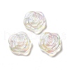 UV Plating Rainbow Iridescent Acrylic Beads PACR-M001-08B-1
