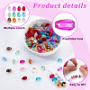 AHADERMAKER 120Pcs 12 Colors Transparent Glass & Lampwork Beads Sets GGLA-GA0001-05-4