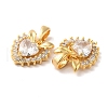 Brass Micro Pave Cubic Zirconia Pendants KK-M243-21G-3
