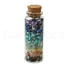 Glass Wishing Bottle Decoration AJEW-JD00012-02-1