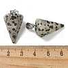 Natural Dalmatian Jasper Pendants G-B127-13P-02-3