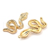 Rack Plating Alloy Pendants with Rhinestone PALLOY-Q005-03G-01A-2