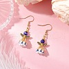 Angel Handmade Glass Seed Beads Dangle Earrings for Women EJEW-MZ00395-01-1